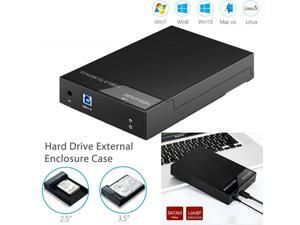 UKCOCO 5Gbps Hard Drive Enclosure USB 3.0 to SATA III HDD Case For 2.5" 3.5" HDD/SDD-For Windows, Linux and MAC UKCOCO 5Gbps Hard Drive Enclosure USB 3.0 to SATA III HDD Case For 2.5" 3.5" HDD/SDD-For Windows, Linux and MAC