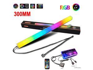 UKCOCO 30cm LED RGB Strip Magnetic Double-sided Luminescent Light Bar for Computer Cases, With Music Remote Control and Remote Control UKCOCO 30cm LED RGB Strip Magnetic Double-sided Luminescent Light Bar for Computer Cases, With Music Remote Control and Remote Control