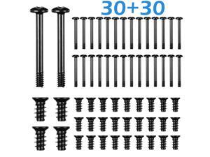 60pcs Computer Cooling Fan Mount Screws Case Fan Long Short Screws Set 60pcs Computer Cooling Fan Mount Screws Case Fan Long Short Screws Set
