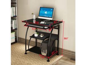 HOMEMAXS 29" Computer Desk, 4 Floor Game Tablefor Small Space with Keyboard Drawer, Chassis Rack and Shelf HOMEMAXS 29" Computer Desk, 4 Floor Game Tablefor Small Space with Keyboard Drawer, Chassis Rack and Shelf