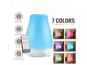 HOMEMAXS Cool Mist Humidifier 200ML Ultrasonic 7 LED Light Color Oil Diffuser Humidifier Whisper Quiet Operation Ultrasonic Humidifier for Home, Baby Lasts Up to 8 hours