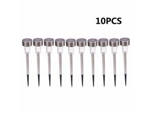 HOMEMAXS 10pcs High Brightness Garden Lights Solar Power LED Post Light Lawn Lamp with Lampshade Warm White HOMEMAXS 10pcs High Brightness Garden Lights Solar Power LED Post Light Lawn Lamp with Lampshade Warm White