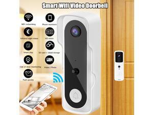 HOMEMAXS Security Video Doorbell, 1080P HD Video, WiFi Wireless Camera, 2 Way Audio with Night Vision, Motion Activated Alerts, Smart Door Intercom Security Camera Bell - White HOMEMAXS Security Video Doorbell, 1080P HD Video, WiFi Wireless Camera, 2 Way Audio with Night Vision, Motion Activated Alerts, Smart Door Intercom Security Camera Bell - White