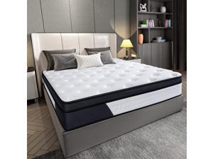 Homemaxs Full Size Mattress, 9.8 Inch Gel Particle Memory Foam Mattress, CertiPUR- US Certified, Pressure Relieving Mattress, White