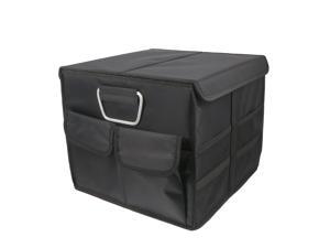 Trunk Organizer, Cargo Organizer, Premium Multi Compartments Collapsible Portable Trunk Storage for Auto, SUV, Truck, Minivan - Black