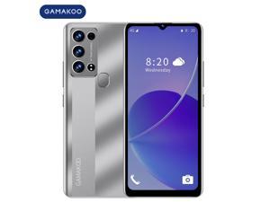 GAMAKOO K50 | Unlocked Smartphone | Dual SIM | 4GB +128GB | 6.53" HD+ Display | Octa-Core | Android 10.0 | 5380mAh Battery | Android Cellphone | Grey