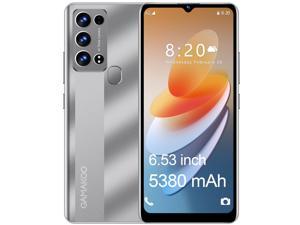 GAMAKOO K50 Unlocked Cell Phone 128GB4GB Dual SIM 653 HD Display  Android 100  OctaCore  5380mAh Long Battery  US Version 4G Android Smartphone  Grey