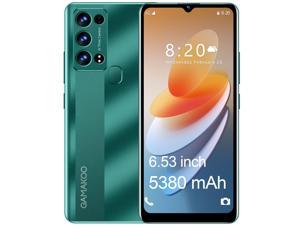 GAMAKOO K50 Android 4G Unlocked Smartphone  Dual SIM  128GB4GB  653 HD Display  OctaCore  5380mAh Long Battery  Android 100  US Version Cheap Cell Phone  Green