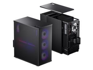 JONSBO VR4 BLACK ATX Computer Case ,Mesh ATX case, Pull-out Liner Design, Support 240/280 /360 liquid Cooling, GPU support 320~345 mm