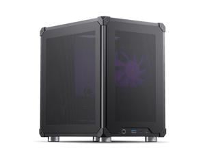 JONSBO C6 BLACK MATX Mesh Case,Simple Compact Desktop Micro ATX Chassis,1+2 Disk Bays Steel Plate Case, ATX Power Bite (L185mm Max.),Support 75mm CPU Cooler,Upper Cover/Side Panel Tool-free Open,Black