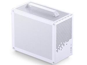 JONSPLUS Z20 Mesh White  Micro-ATX Computer Case,with Detachable Carrying handle , Mini Size, High-performance Hardware Compatible, Support 240AIO, H160mm Cooler, Mesh Sides Panel, White