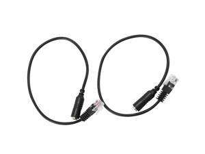 2Pc 3.5Mm Stereo Audio Headset To Cisco Jack Female To Male Rj9 Plug Adapter 2Pc 3.5Mm Stereo Audio Headset To Cisco Jack Female To Male Rj9 Plug Adapter