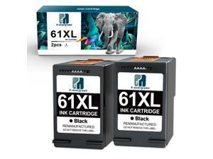 2X Black 61XL Black Color Ink Cartridges for HP Deskjet 3512 3510 2542 2541 2540 2514
