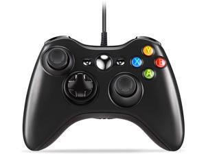 USB Wired Controller for Xbox 360&Slim and Windows 7/8/10(Black)