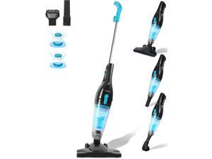 Corded Vacuum Cleaner, 12KPa Powerful Suction with 400W Motor, 4 in 1 Lightweight Bagless Stick Vac with Handheld for Pet Hair Hard Floor and Carpet