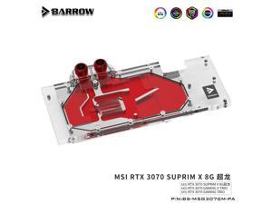Barrow 3070 GPU Water Block for MSI RTX 3070 GAMING X TRIO, Full Cover ARGB GPU Cooler, PC Water Cooling, BS-MSG3070M-PA Barrow 3070 GPU Water Block for MSI RTX 3070 GAMING X TRIO, Full Cover ARGB GPU Cooler, PC Water Cooling, BS-MSG3070M-PA