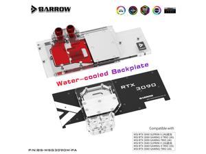 Barrow 3090 3080 GPU Water Block for MSI RTX 3090/3080 GAMING X TRIO, Full Cover ARGB GPU Cooler, BS-MSG3090M-PA