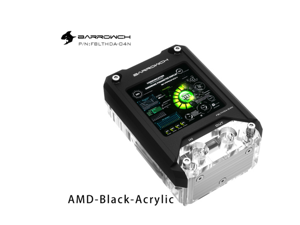 Barrowch FBLTHDA-04N Multifunction CPU Water Block With HDMI Display 1440*1440px 2.9-inch For AMD Platform Barrowch FBLTHDA-04N Multifunction CPU Water Block With HDMI Display 1440*1440px 2.9-inch For AMD Platform