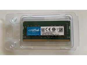 Crucial 16GB DDR4 2666 MHz PC4-21300 SODIMM 260-Pin Laptop Memory CT16G4SFRA266 Crucial 16GB DDR4 2666 MHz PC4-21300 SODIMM 260-Pin Laptop Memory CT16G4SFRA266