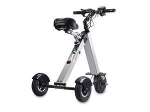 TopMate ES31 Foldable Electric Scooter Mini Tricycle, Electric Mobility Scooter with Reverse Function and Screen Display, Key Switch and 3 speeds Folding Electric Trike, Lightweight Scooter for Travel