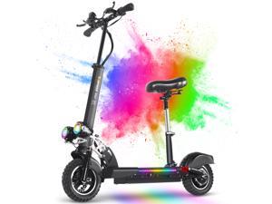 TopMate ES21 Folding Electric Scooter for Adults, E-Scooter with Seat, 28 Mph & 28 Miles Long Range Power Scooter with 800W Motor, Commuter Motorized Scooter with LED Lights