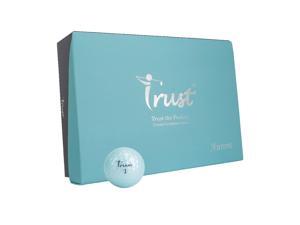 Trust Aurora Blue,Crystal Urethane Covered, Reactive Core, 3 Piece Golf Ball, Comfortable Responsive Feeling, Distance with Greenside Control- Icy Blue 1 Dozen