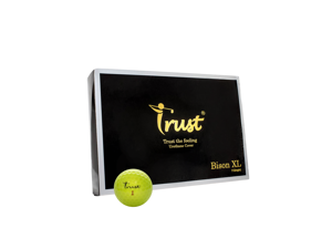 Trust Bison XL, Urethane Covered for Swing Speed 115 mph up or Faster Ball Speeds, 3 Piece Golf Ball, for Distance with Control, for Professional Golfer-Yellow 1 Dozen
