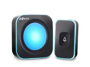 Wireless Doorbell JSIEEM Waterproof Door Bell Operating at 1000 feet with 36 Melodies 4 Volume levels 7 colour Flash Light,for Home, Office (1 Receiver&1 Touch Button, Black) Wireless Doorbell JSIEEM Waterproof Door Bell Operating at 1000 feet with 36 Melodies 4 Volume levels 7 colour Flash Light,for Home, Office (1 Receiver&1 Touch Button, Black)