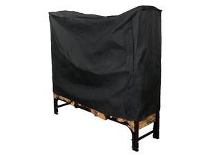 48 x 21 x 38 Medium Heavy-Duty Zippers for Easy Access w/Grommets for tie-Down Fits SLRM Log Rack Black Shelter SLRCD-M Deluxe Weather Protective Firewood Storage Cover 