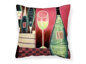 BCBR0068PW1414 Wine Collection Blanc by Cathy Brear Canvas Decorative Pillow 14Hx14W Multicolor BCBR0068PW1414 Wine Collection Blanc by Cathy Brear Canvas Decorative Pillow 14Hx14W Multicolor