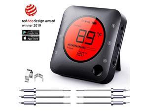 Meat Thermometer Wireless Meat Thermometer Wireless Digital Grill Thermometer with 6 Temperature Probes Large LCD Display Thermometer for Grill Smoker Oven Cooking and BBQ Meat Thermometer Wireless Meat Thermometer Wireless Digital Grill Thermometer with 6 Temperature Probes Large LCD Display Thermometer for Grill Smoker Oven Cooking and BBQ