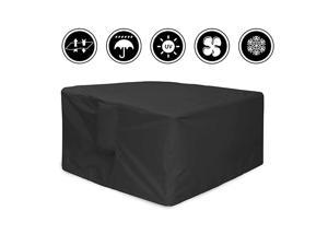 53x53x29inch Patio Furniture Cover Outdoor Square Patio Furniture Set Covers Furniture Table Cover Black Durable Waterproof Dust Proof Protection Covers for Garden Lawn Furniture Sets