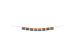 String of Rainbow Flags Rainbow Decoration