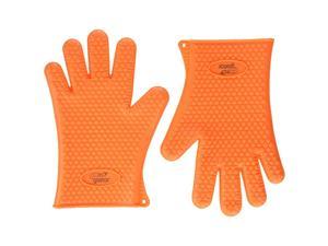 Resistant Waterproof Silicone BBQ Gloves The Original Glators Perfect for Cooking Baking Grilling Five Fingered Grip Potholder More Protection Than Mittens