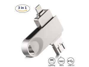 iPhone flash drive 32GB-256GB, encrypted USB memory stick USB 3.0 3in1 OTG drive flash drive is suitable for iPhone, iPad, iPod, Mac, Android and PC... iPhone flash drive 32GB-256GB, encrypted USB memory stick USB 3.0 3in1 OTG drive flash drive is suitable for iPhone, iPad, iPod, Mac, Android and PC...