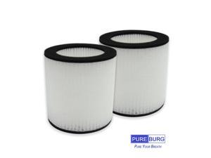PUREBURG 2-Pack Replacement HEPA Filters Compatible with HIMOX H07 portable desktop air purifier