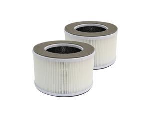 PUREBURG 2-Pack Replacement HEPA Filters Compatible with Greenote Air Purifier AP10