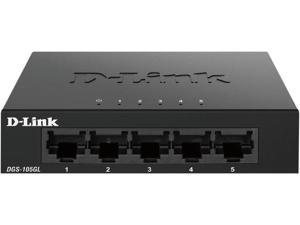 D-Link PoE Switch, 8 Port Ethernet Gigabit Unmanaged Desktop Switch with 4  PoE Ports 68W Budget (DGS-1008P),Black