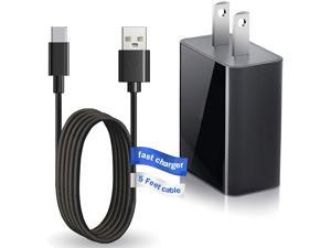 Blu Android Phone Charger 5V USB Type C Wall Charger Adapter Fast Charging Block for Blu View 3 View 2 G9 G90 Pro G91 Max G91 Pro G91S G50 MEGA G70 VIVO XI Smartphones 5ft Charge Cable Cord
