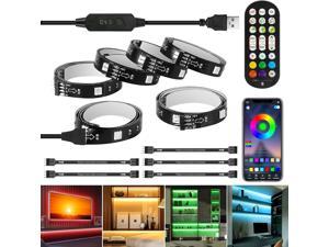 LED Strip Lights 10ft 6 Precut 164ft RGB LED Lights for 4365 Inch TV App Control TV LED Backlight with Remote Music Sync USB Bias Lighting LED Strip Lights for Bedroom PC Monitor Mirror Cabinet