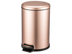 12 Liter / 3.1 Gallon Soft-Close Trash Can with Foot Pedal - Stainless Steel, Satin Nickel Finish