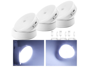 USB Rechargeable Night Light, Sensor Led Lights, Smart Motion Sensor Light with Magnetic Base, Portable and Mobile Light for Cabinet Bedroom Kitchen Hallway Stairs, Cold White - OEM