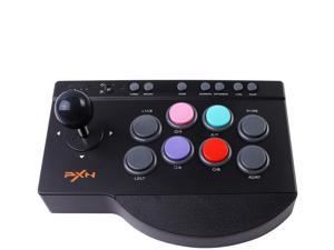 Arcade Fight Stick, PXN Street Fighter Arcade Game Fighting Joystick with USB Port, with Turbo & Macro Functions, Suitable for PS3 / PS4 / Xbox ONE/Nintendo Switch/PC Windows
