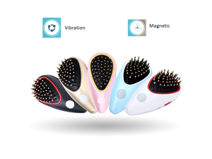 Magnetic Hair Scalp Massager Comb, Smart Scalp Massager for Head Care Electric Massage Comb Brush for Women/Men Integrate With Magnetic Therapy with USB Rechargeable. Small.