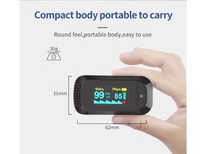 Fingertip Oximeter Pulse Oximeter Oxygen Saturation Meter SPO2, PR And PI Reading Blood Pressure Monitor. No Bluetooth. White color.
