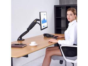 Monitor Desk Mount Stand Full Motion Swivel Monitor Arm with Gas Spring for 17-30''Monitors(Within 4.4lbs to 19.8lbs) Computer Monitor Stand F80