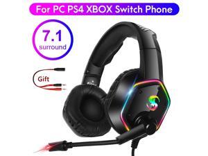 Wired Gaming Headset For PS4 7.1 Stereo LED Light Gamer Headphone with Microphone Noise Cancel PC Computer Over Ear Music Helmet Wired Gaming Headset For PS4 7.1 Stereo LED Light Gamer Headphone with Microphone Noise Cancel PC Computer Over Ear Music Helmet