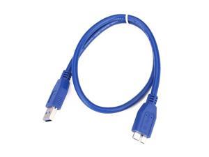 USB 3.0 A To Micro B Cable For WD Sea gate Samsung External Hard Drive Cable Matters Micro USB Cable in Blue 1 Meter