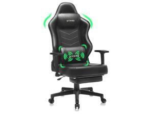Gaming Chair-Ergonomic Office Chair Leather PC Computer Desk Chair Racing Style Recliner Gamer Chairs with Headrest and Lumbar Support Adjustable Swivel Task Chair for Adults Teens Gaming Chair-Ergonomic Office Chair Leather PC Computer Desk Chair Racing Style Recliner Gamer Chairs with Headrest and Lumbar Support Adjustable Swivel Task Chair for Adults Teens