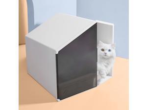 Furrytail XL Semi-Closed Glow House Cat Litter Box with Scoop Cat Indoor Home Sandbox Furrytail XL Semi-Closed Glow House Cat Litter Box with Scoop Cat Indoor Home Sandbox